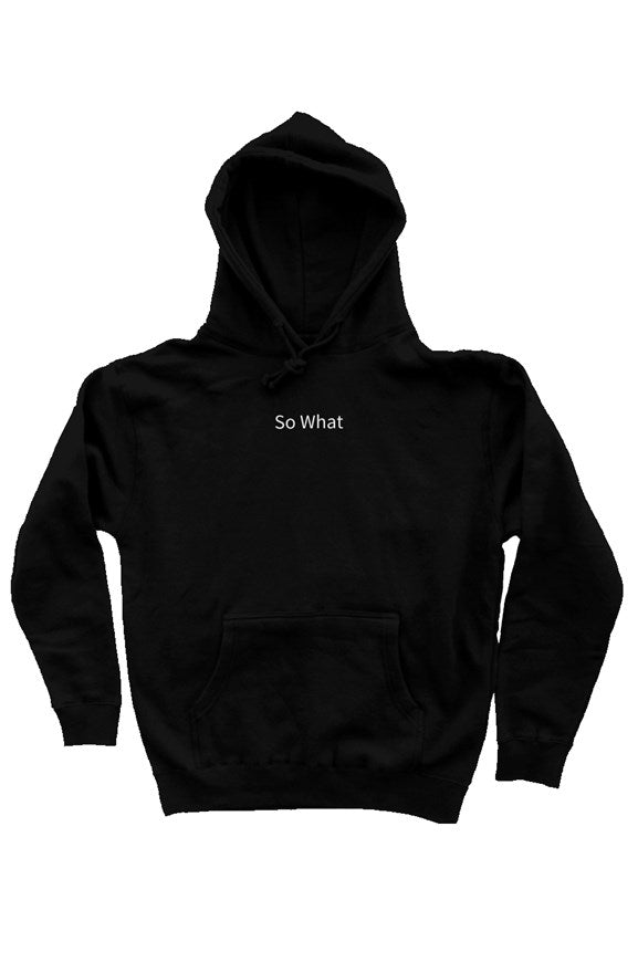 Non-Premium hoodie - cloud back text front